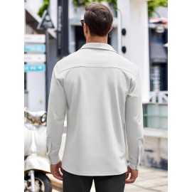 Men's Oxford Shirt Long Sleeve Dress Shirts Casual Button Down Shirts Regular Fit