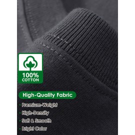 Men's Casual Cotton Long Sleeve T-Shirt - Crew Neck, Loose Fit, Spring & Fall Collection