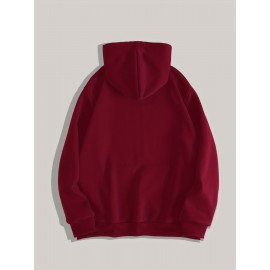 Men's Gothic Thorns Graphic Hoodie - Fall/Winter Casual Knit Fabric Zip-Up Hooded Sweatshirt with Geometric Pattern - 100% Polyester Slight Stretch Regular Fit